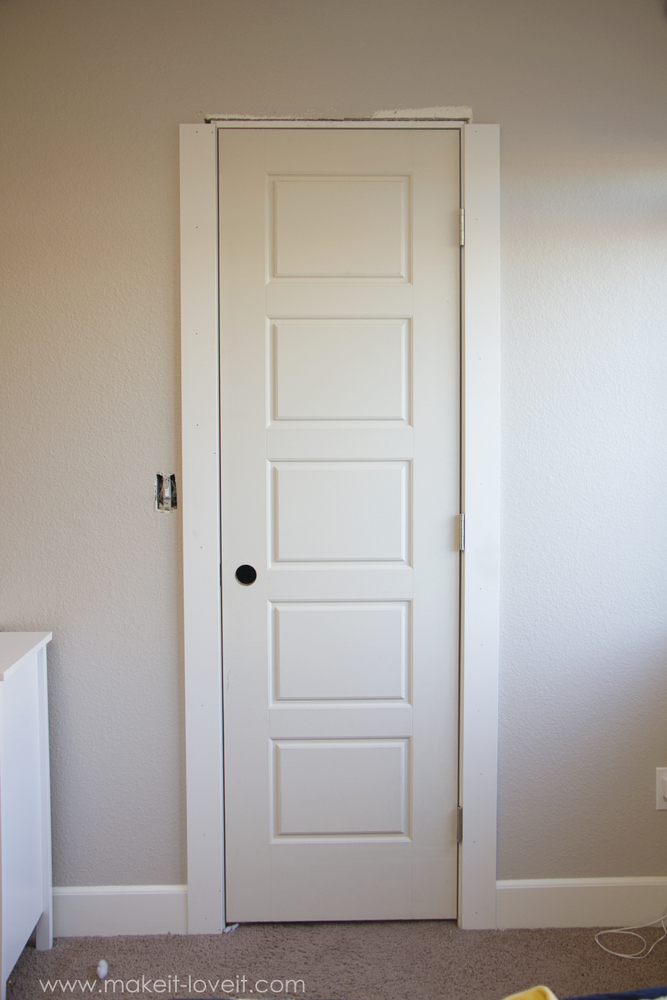 Installing a PreHung Door (the EASY way)....and Trimming Out a Door