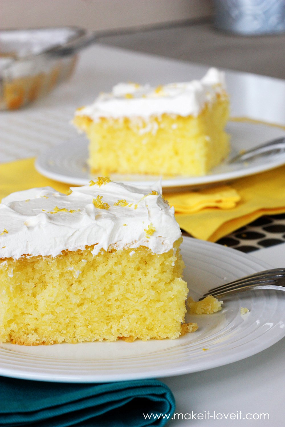 Moist and Tangy Lemon Poke Cake Moist and Tangy Lemon Poke Cake