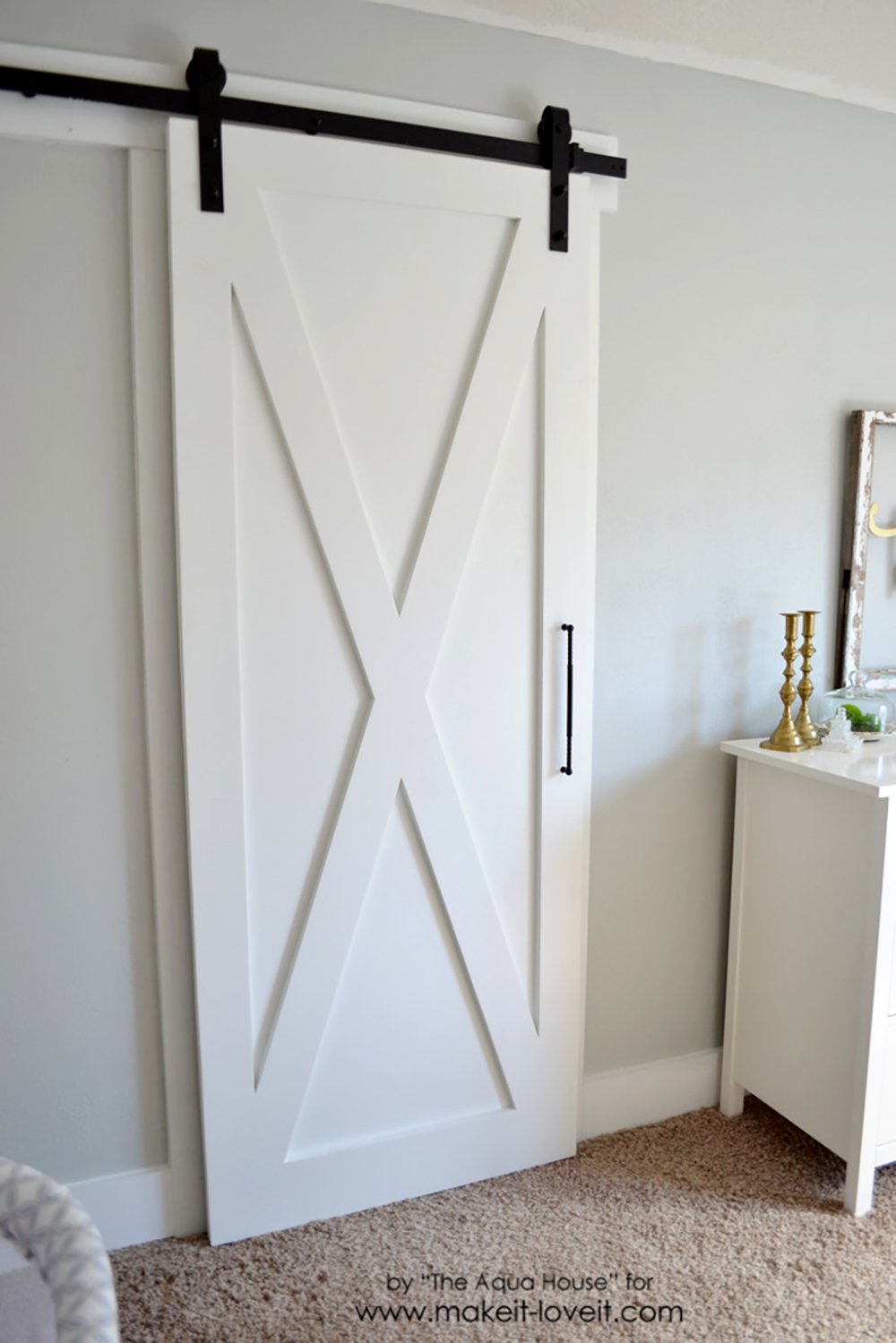 Super Simple Barn Door Tutorial | via Make It and Love It